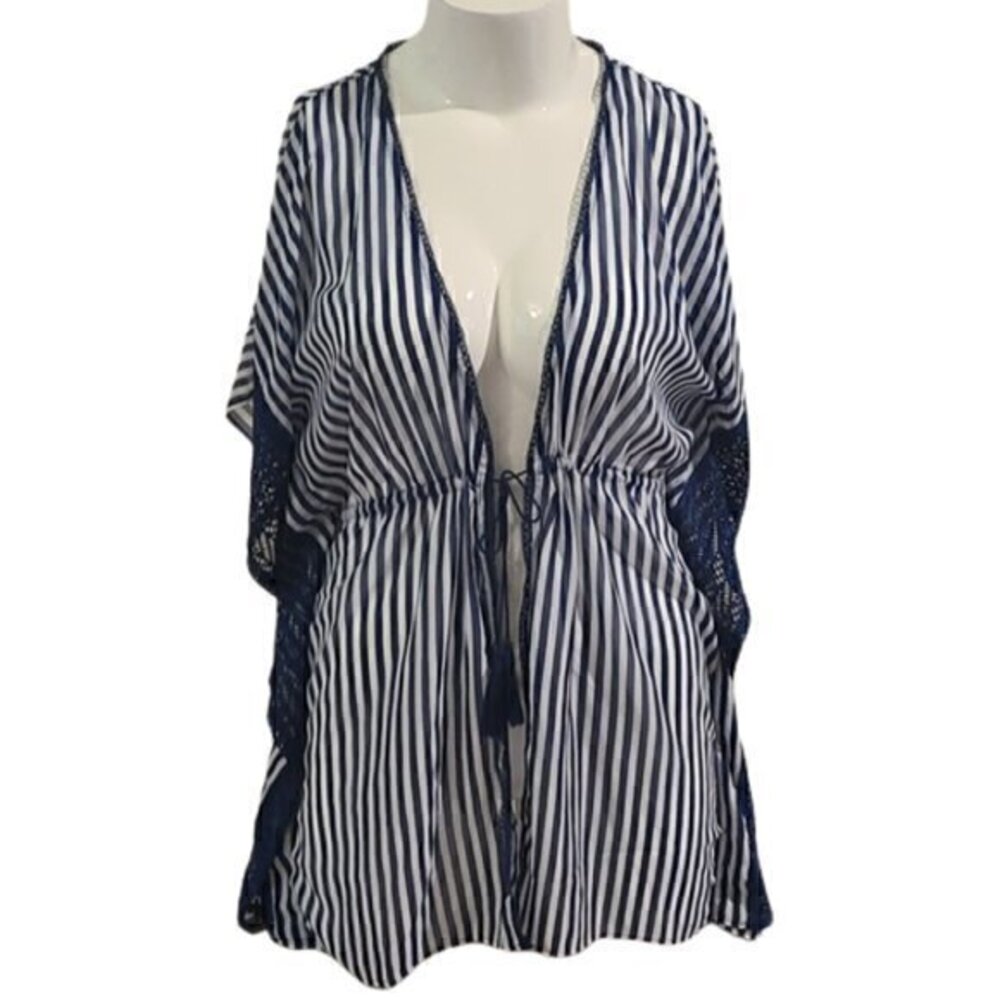 [Miken Swim] Striped Coverup - Size XL